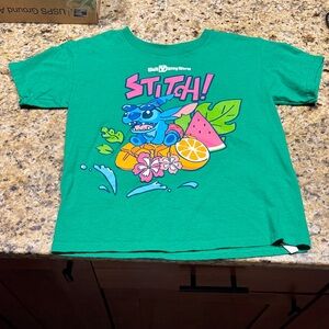 Disney Kids Green Stitch Tropical Tee